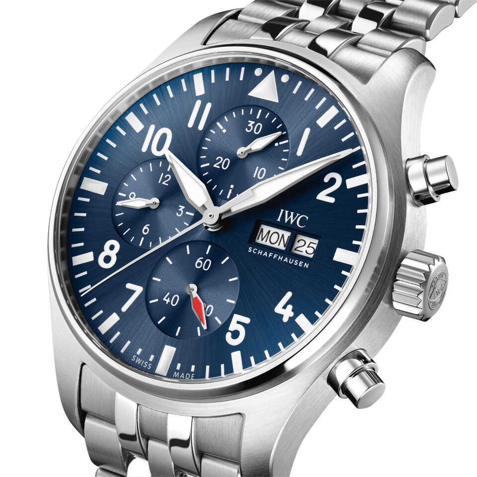 IW378002 IWC PILOT Blau Close Up